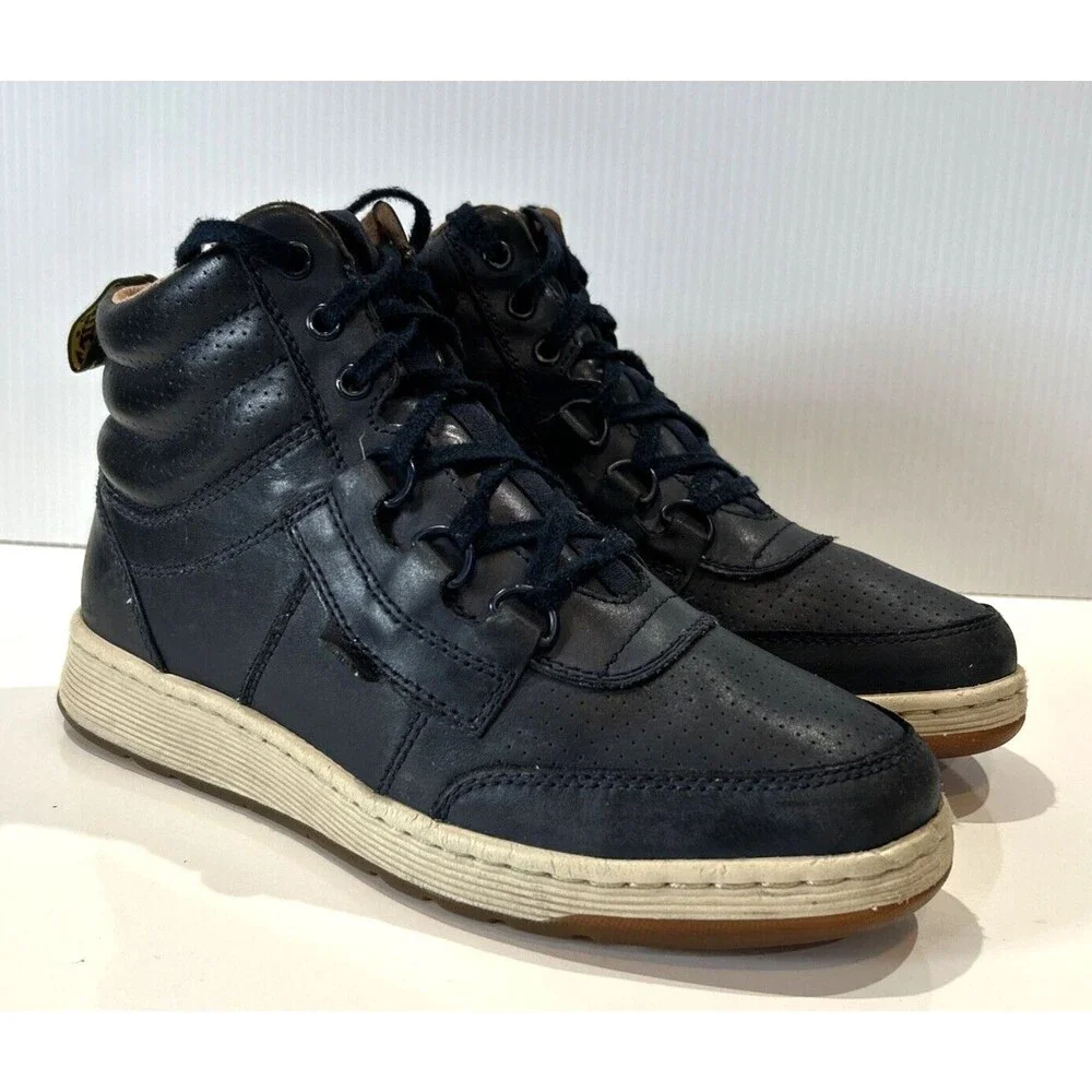 Dr. Martens Air Wair Men 8 Derry Blue High Top Sneakers Skate Shoe Comfort Sole
